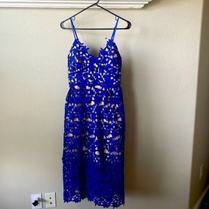 Alvaq Womens Summer V-Neck Lace Dress